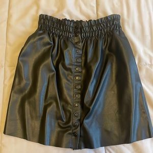 Zara pleather mini skirt